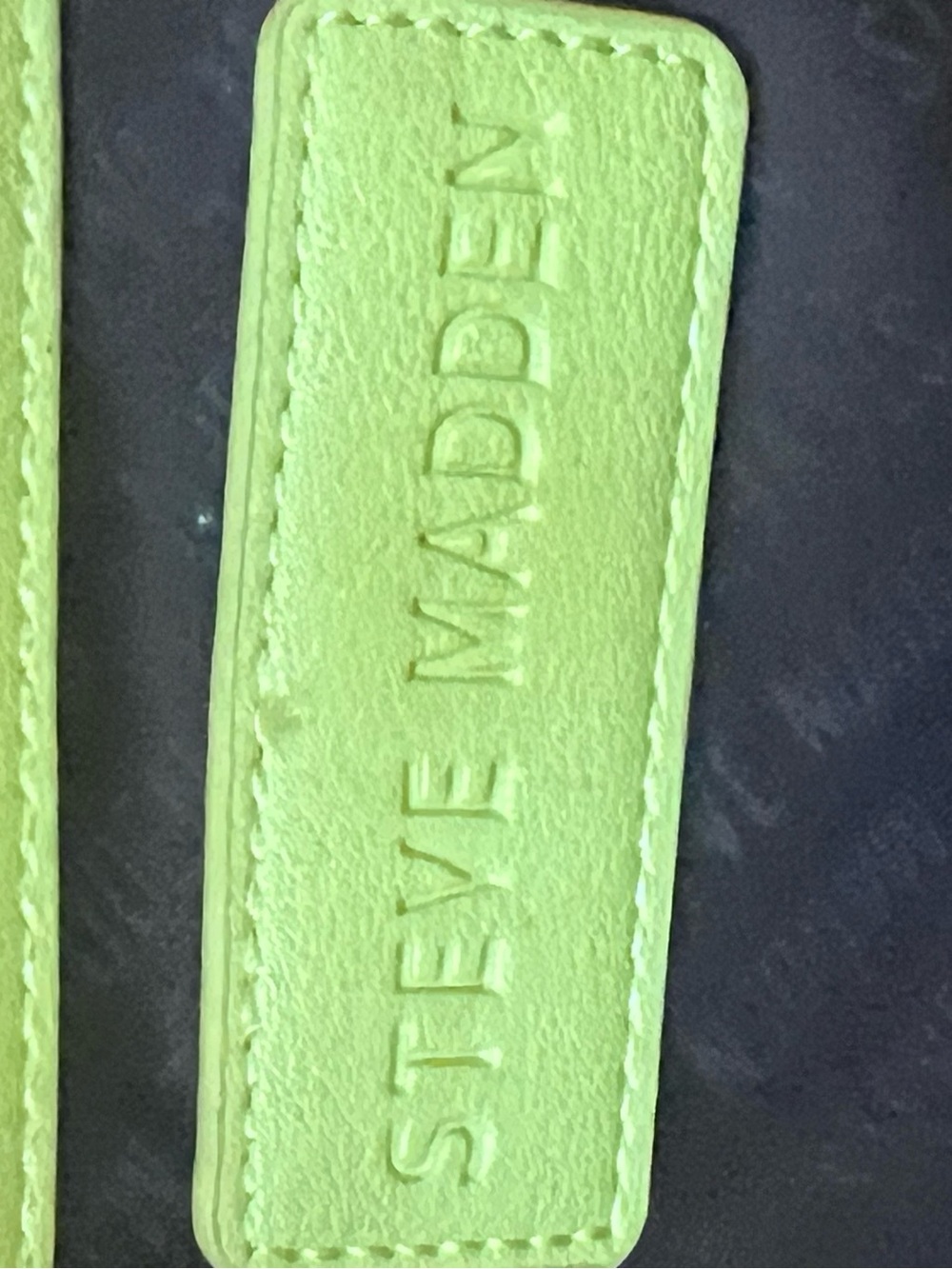 Steve Madden Neon Lime Quilted Mini Backpack super cute with sunglasses case - Picture 13 of 16